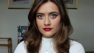 Lily Collins red lip makeup tutorial | EmmasRectangle