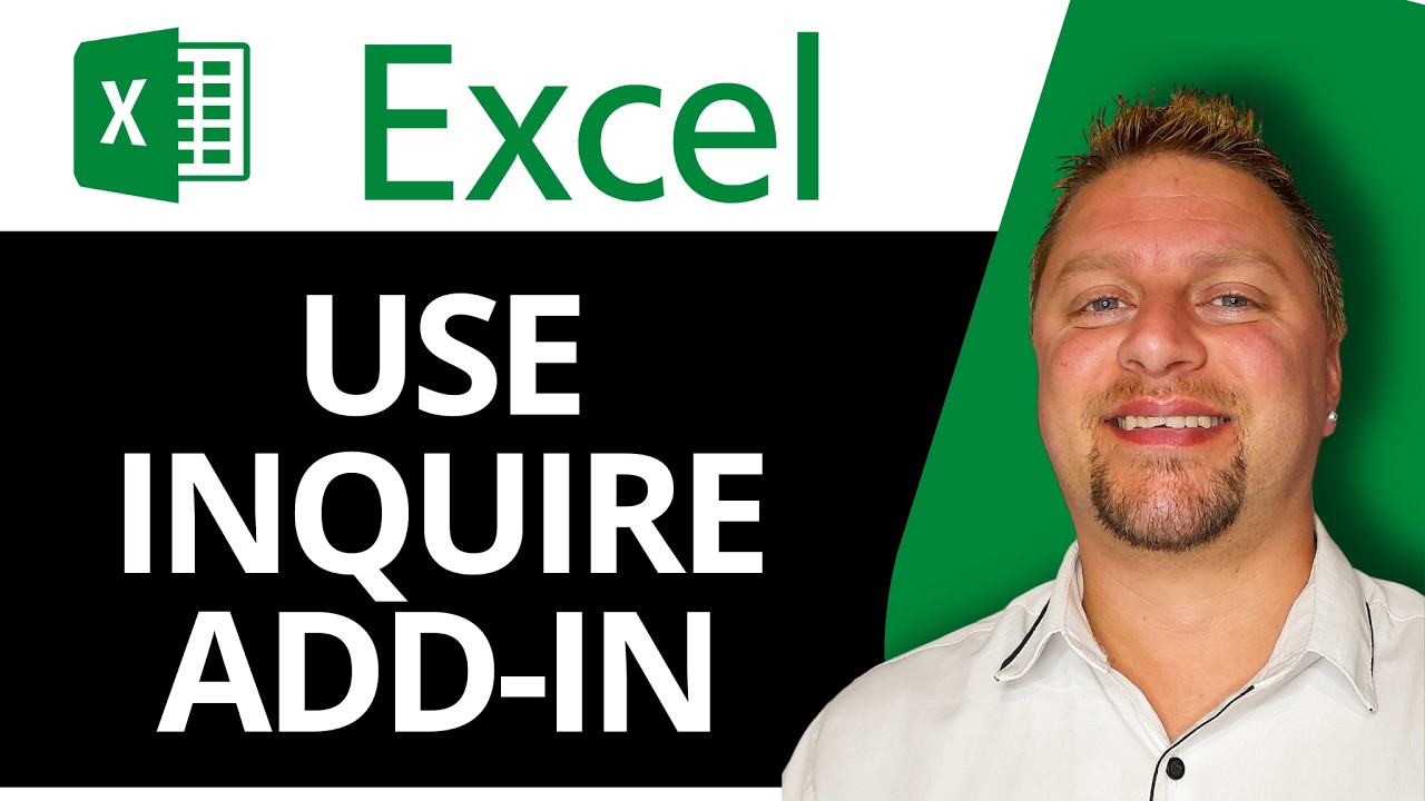 How to Use Inquire Add-In in Excel | Excel Tutorial 2026 - YouTube