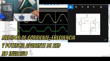 Medidor de corriente, frecuencia de red y potencia no invasivo