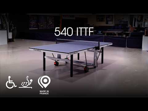 Теннисный стол Cornilleau Competition 540 ITTF, сертификация ITTF-W, синий, видео 1