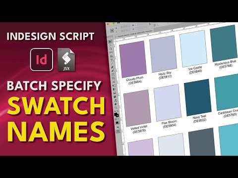 InDesign Script Swatch Names