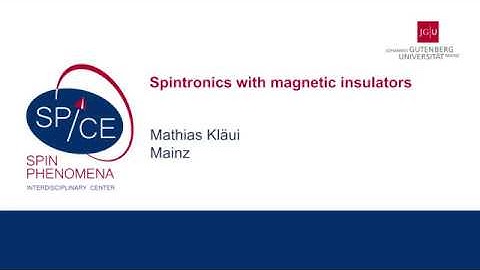 Talks - SPICE Spin Cavitronics - Mathias Kläui -