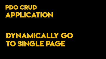 PDO Application | Dynamic Last Insert Id | Part 9