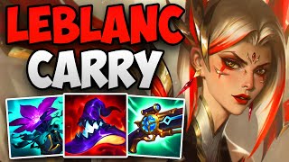 CHALLENGER MID LANER SOLO CARRIES HIS TEAM WITH LEBLANC | CHALLENGER LEBLANC MID GAMEPLAY | 14.11