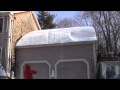 Removing Snow from Roof with Rope