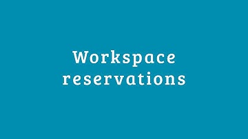 TOPdesk Tutorials | Workspace reservations in TOPdesk