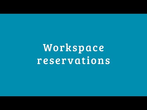 TOPdesk Tutorials | Workspace reservations in TOPdesk
