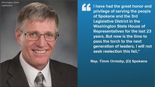 Washington Rep. Timm Ormsby retiring after 23 years in state legislature