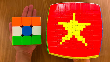 Flags of All Countries on Rubik’s Cubes [2x2-30x30]