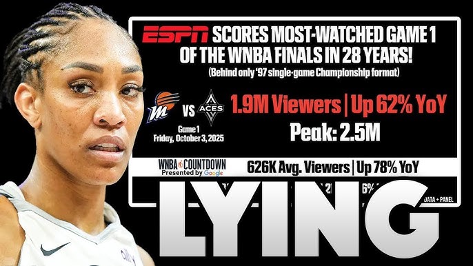 ESPN đang NÓI DỐI về mức xếp hạng "Kỷ lục" của WNBA....