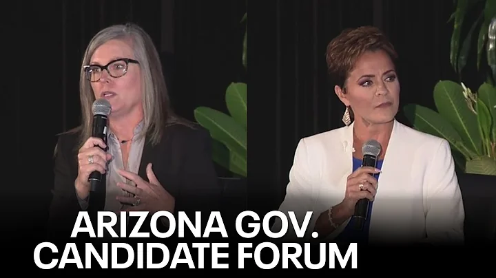 Katie Hobbs, Kari Lake field questions at Arizona ...
