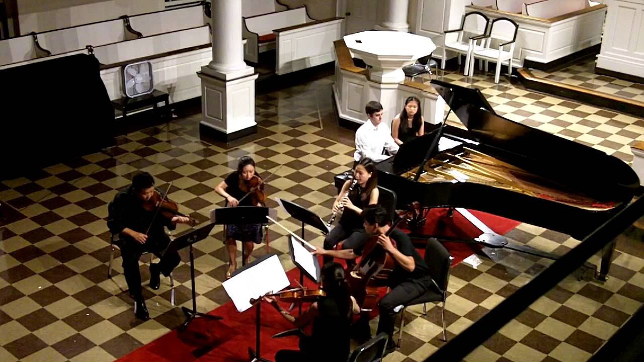 Sextet (2010) for Clarinet, Strings and Piano by Sheridan Seyfried, I. Energico