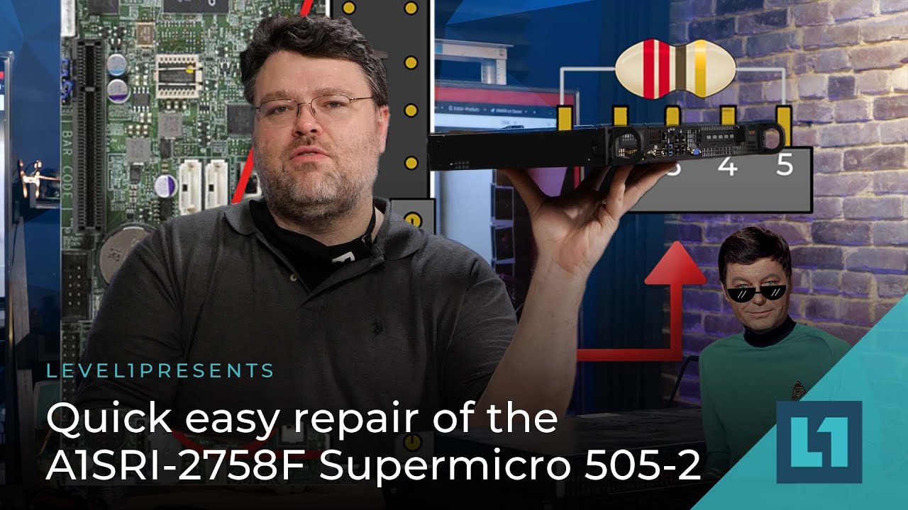 Easy Repair of the A1SRI 2758F Supermicro 505-2 - YouTube