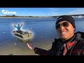 Fishing on TINY PORTABLE BOAT: SO MANY FISH! (Saltwater Fishing with LIVE BAIT)