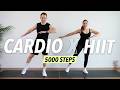 30 Min Cardio HIIT Workout at home - 5000 steps for Fat Burn (No equipment)