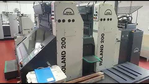 MAN Roland 202E (2004), 2 color offset machine @KGT