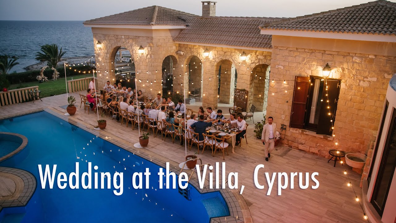Wedding in Cyprus, in a luxurious villa.