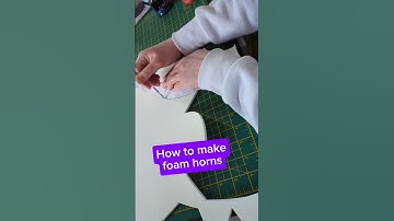 How to make foam horns - tutorial ✂️ #cosplay #diycrafts #selfmade