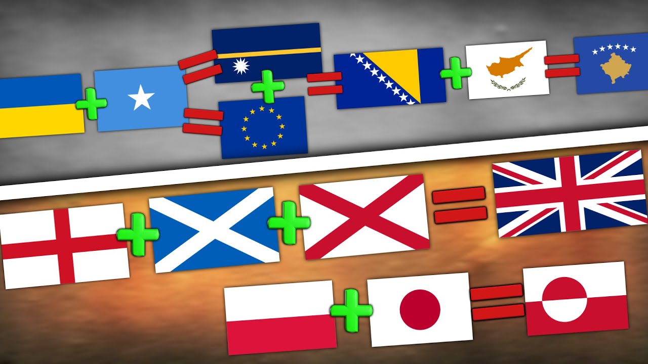 When Flags Combine: Real Flags Form Even More Real Ones 🌍 - YouTube