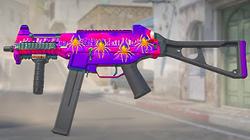 CS2 Updated GOLD WEB Foil Sticker - UMP Moonrise + 4x Gold Web Foil Sticker Craft