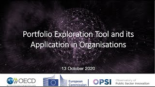 Innovation Portfolio Exploration Tool Oecd Opsi Webinar 13 Oct 2020