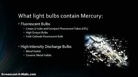 Recycling Fluorescent Bulbs/Mercury Spills Clean-U...