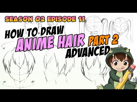 How To Draw Anime Hair Advanced PT 2 