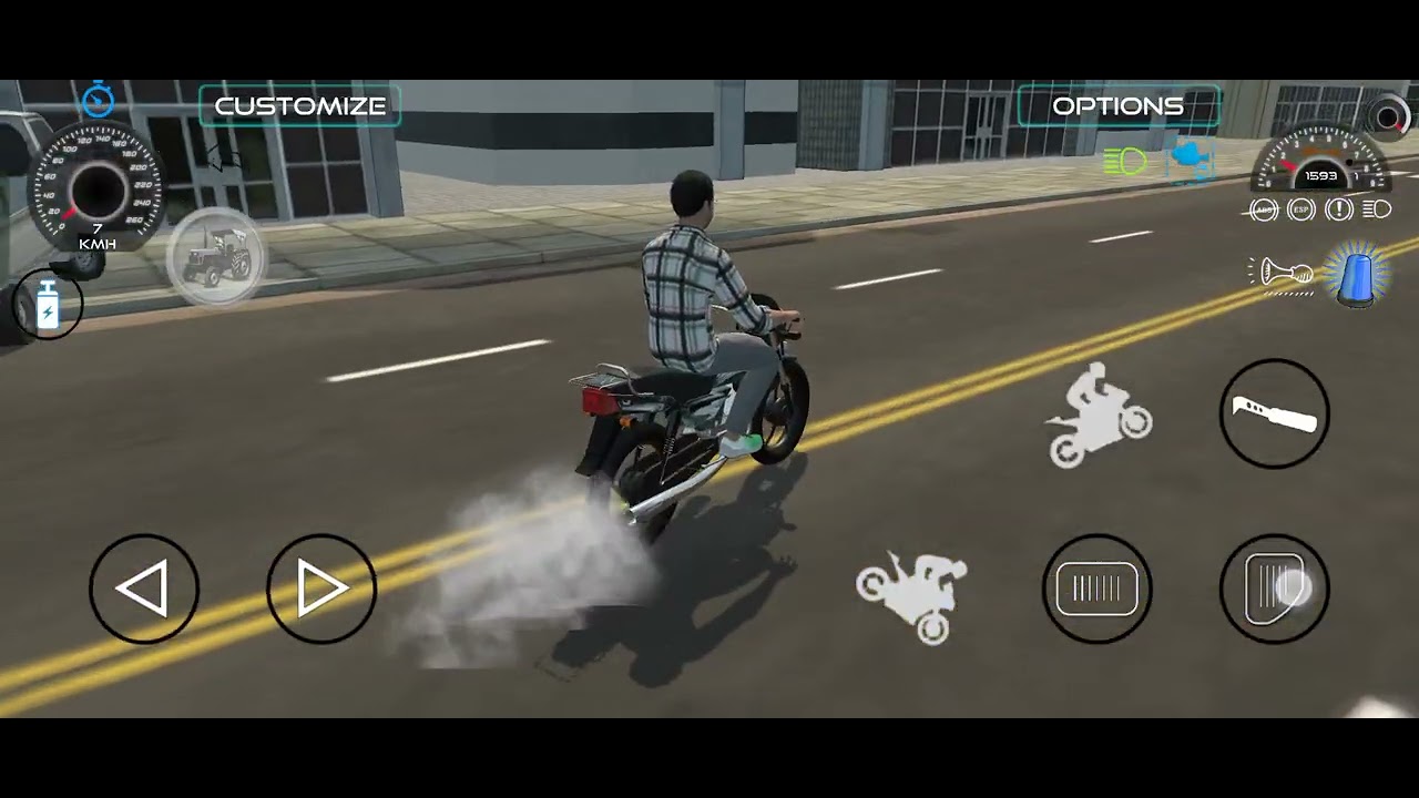 Driver The splendor bike game full modified bike hade lite boss danger stadint bike look