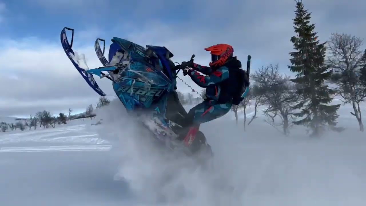 The road to Frostviken(swe) and day one of riding backcontry Snowmobile (4k)