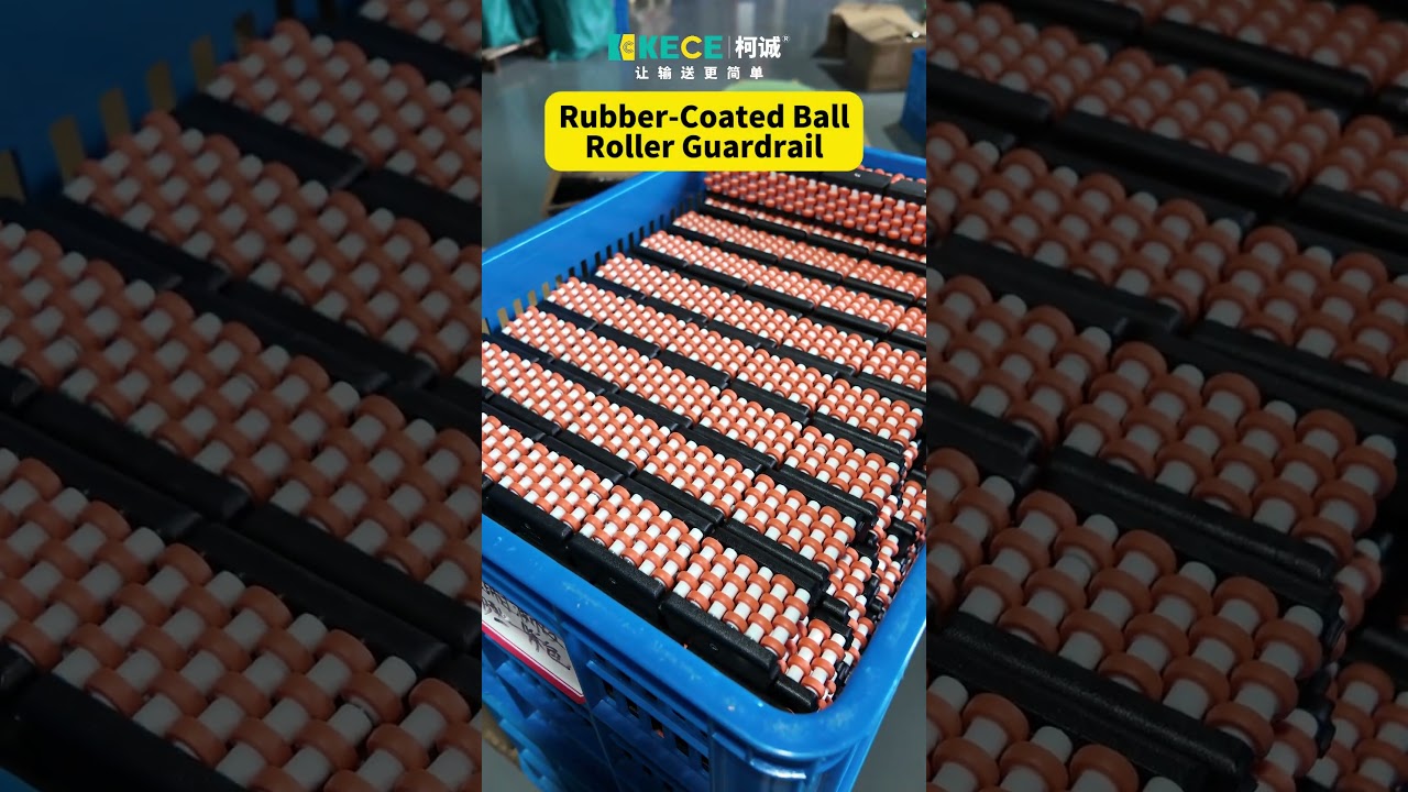 Ball Roller Guardrail #conveyor #conveyors #palletconveyor #conveyorsystems#conveyorsystem