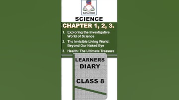 Class 8 SCIENCE LEARNERS DIARY Chapter 1 2 & 3 Shorts NCERT PM Shri Kendriya Vidyalaya