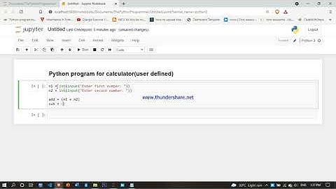 Python program for calculator | Addition,Subtraction,Multiplication,Division | take values from user