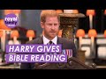 Prince harry gives reading at invictus games service