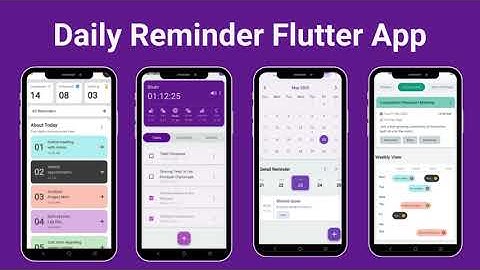 Daily Reminder Flutter App Template | Task Scheduler & Daily Planner