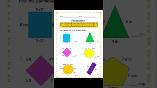 area and perimeter worksheets for grade 2nd #tutringkids #everydaynewworksheets #followformorevideo#