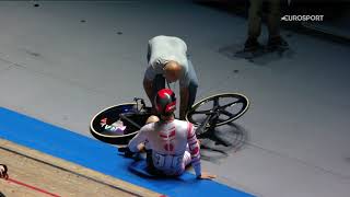 UCI TCL Mallorca 2021 - crash before the start for Kento Yamasaki
