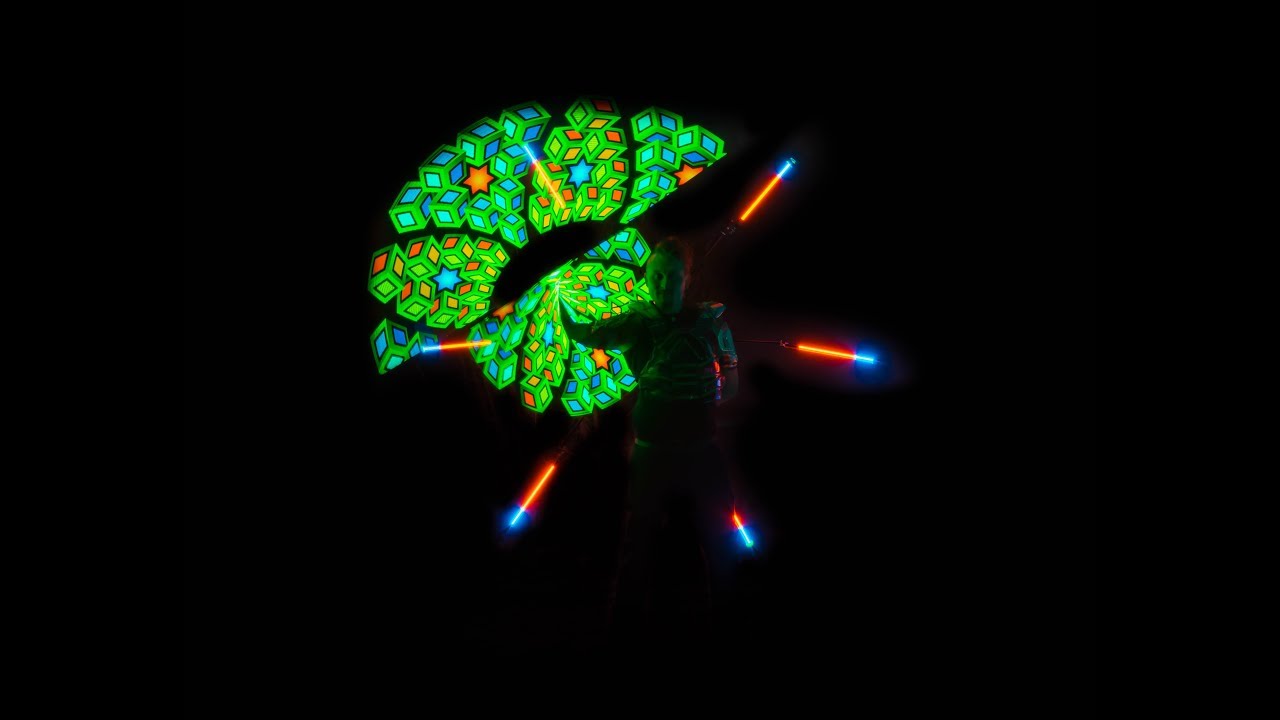 Lichtjonglage Light'up für Galas und Varietes