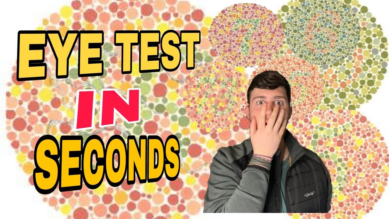 Test your eyes in seconds | colour blindness test | home eye test | medical check-up 
