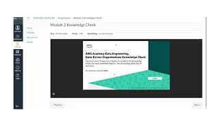 AWS Academy Data Engineering Module 2 Knowledge Check Answers