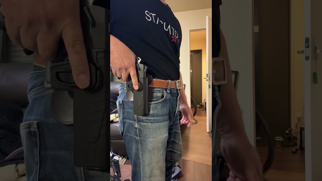 アリエク激安1911用ホルスター　シンプルなのも欲しかった^_^