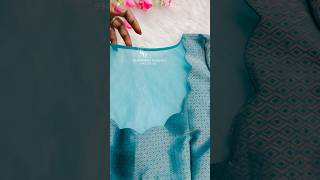 Simple netted boat neck blouse
