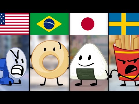 BFDI Characters as COUNTRIES...