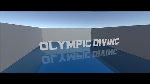 Olympic Diving Prototype (Made in Unity)