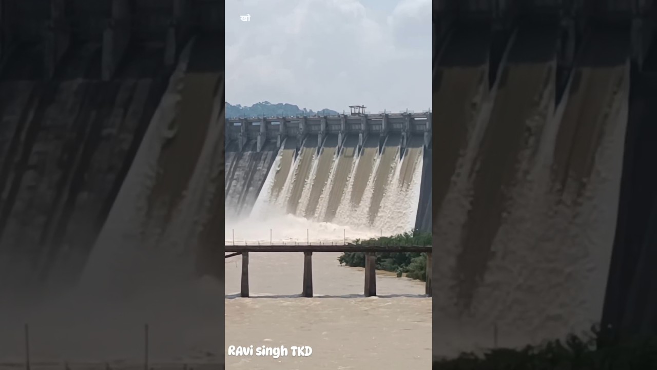 रिहंद बांध 7 Gates of Rihand Dam Pipari Sonbhadra Uttar Pradesh india रिहंद बांध Renukoot