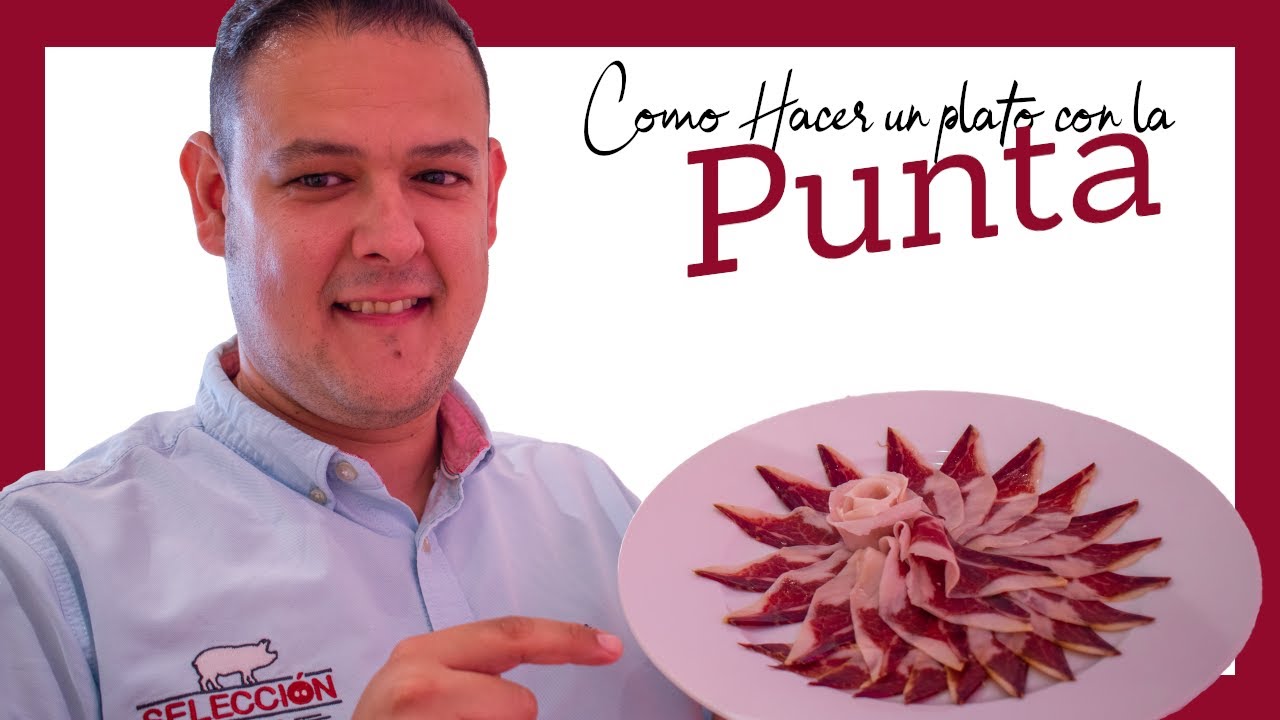 Curso de EMPLATADO de CORTE DE JAMÓN para PROFESIONALES (FACIL) COMO hacer un plato de PUNTA