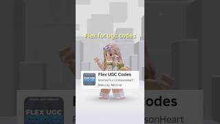 flex ugc codes #roblox #freeugcroblox #codes