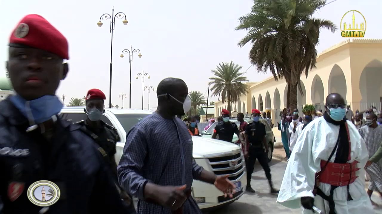 image du jour, Serigne Mountakha MBACKE A La Grande Mosquee de TOUBA Vendredi 5 juin 2020