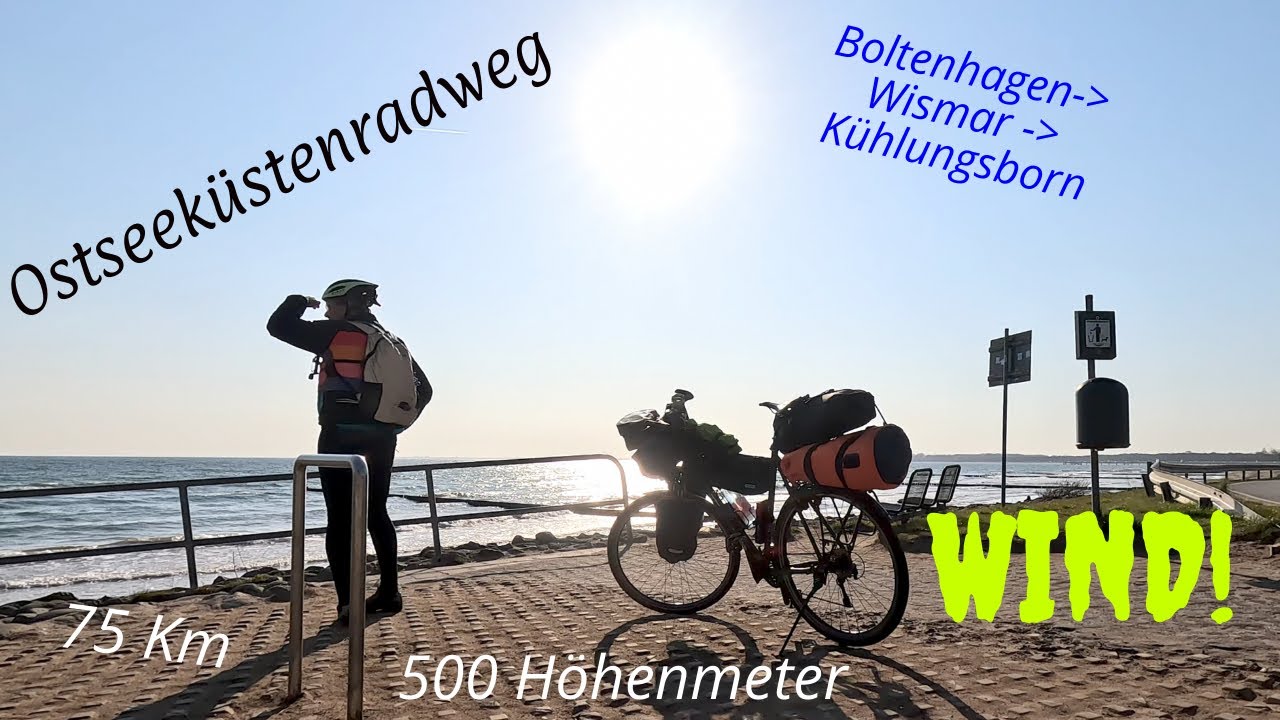 Ostseeküstenradweg 2, Wismar und Kühlungsborn, WIND!