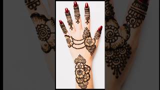 Most Beautiful Back Hand Mehndi Art 🌿 #mehndi #shortsfeed #shortsvideo #shorts #viral #trending