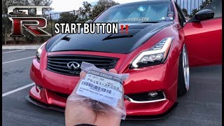 OEM Nissan GTR Start Button On My G37 Coupe!